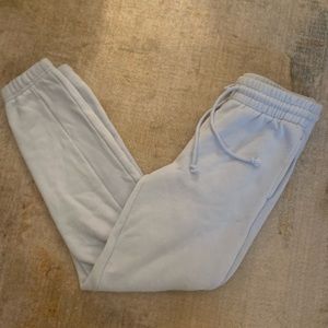 TNA cozy light blue sweat pants